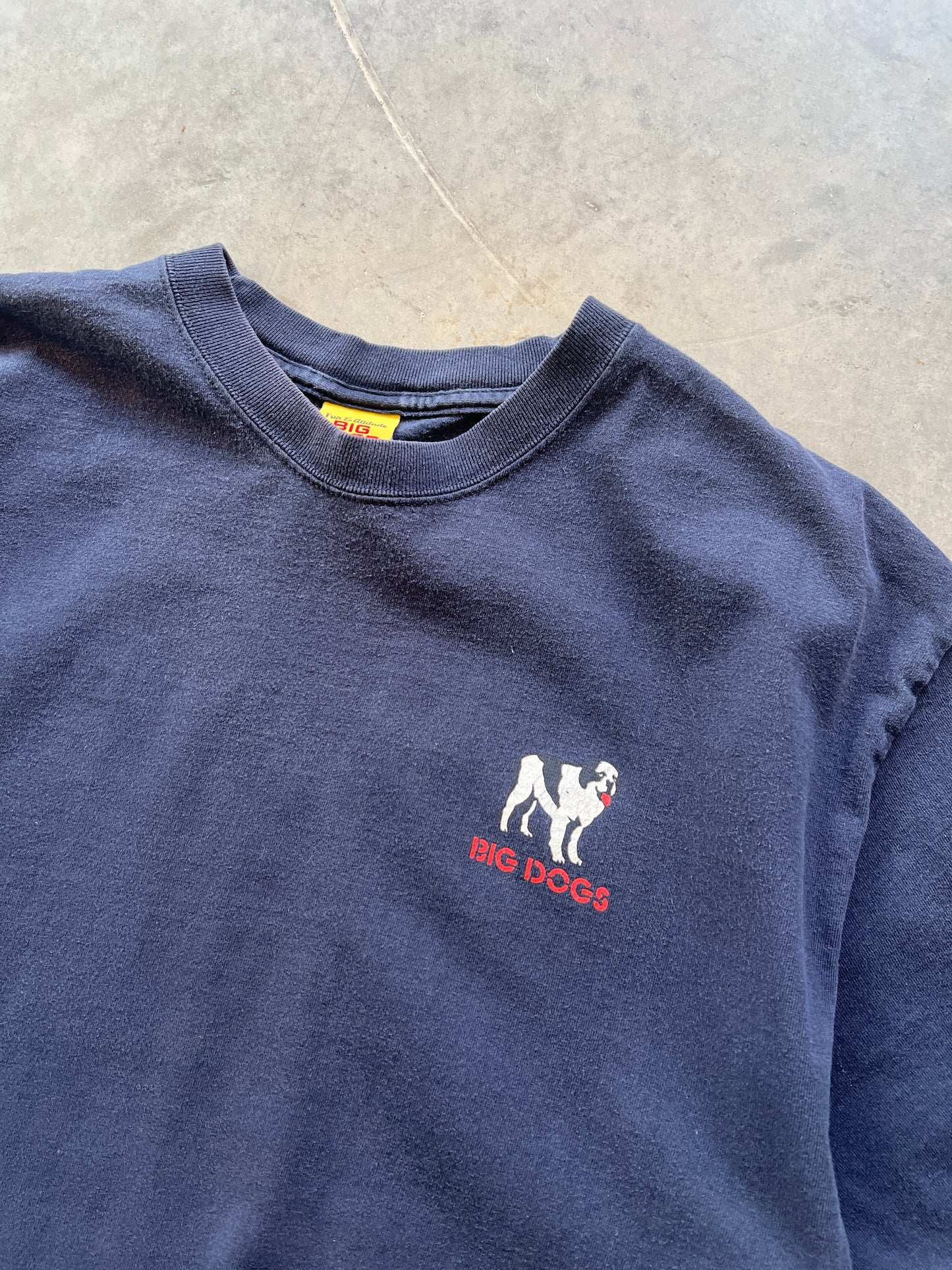 Vintage Navy Blue Big Dogs Shirt - M