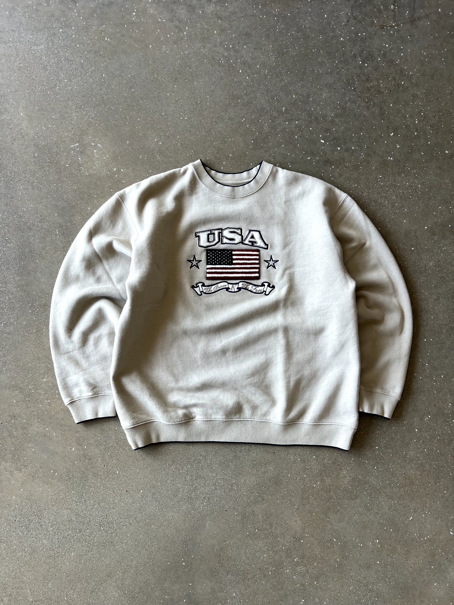 Vintage Cream USA Crewneck - L