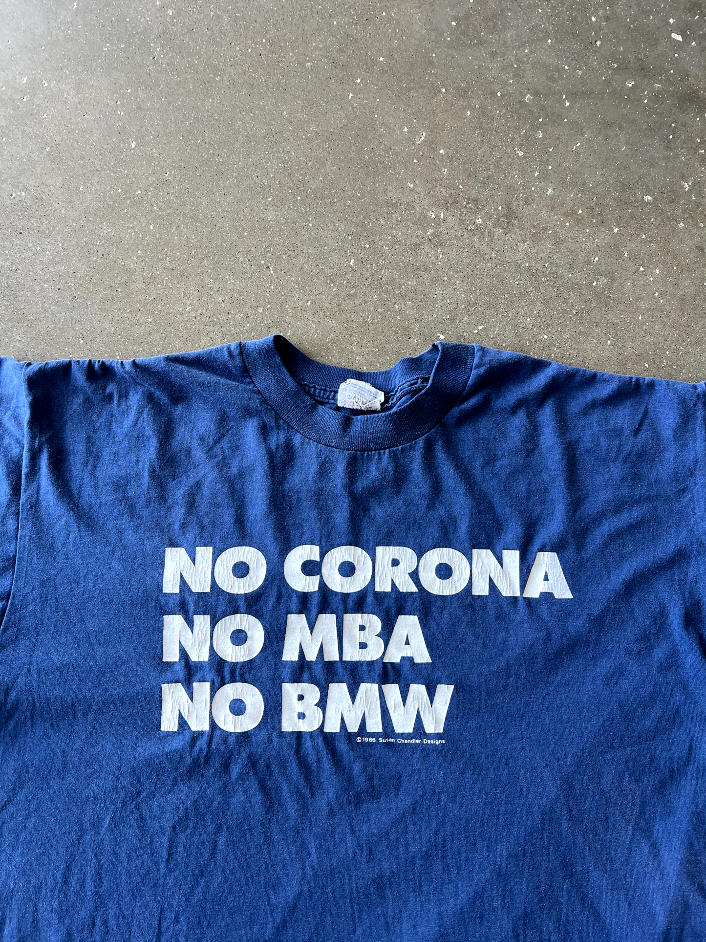 Vintage Blue Bmw Tee - XL