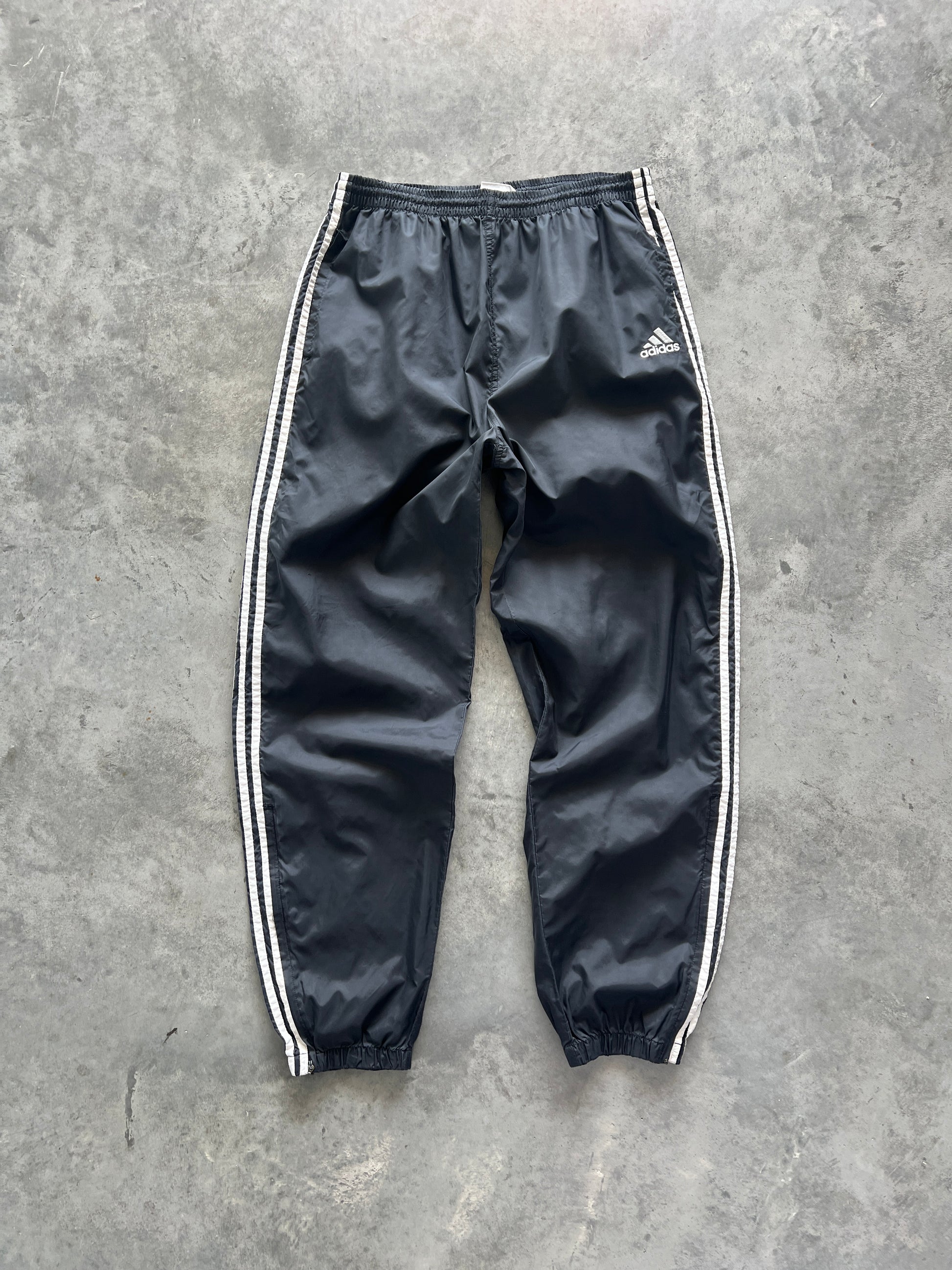 Vintage Black Adidas Track Pants - L