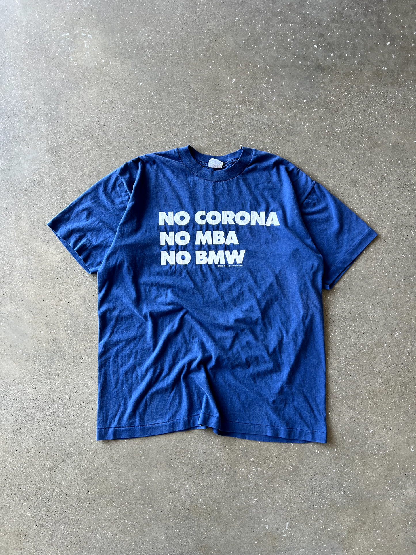 Vintage Blue Bmw Tee - XL