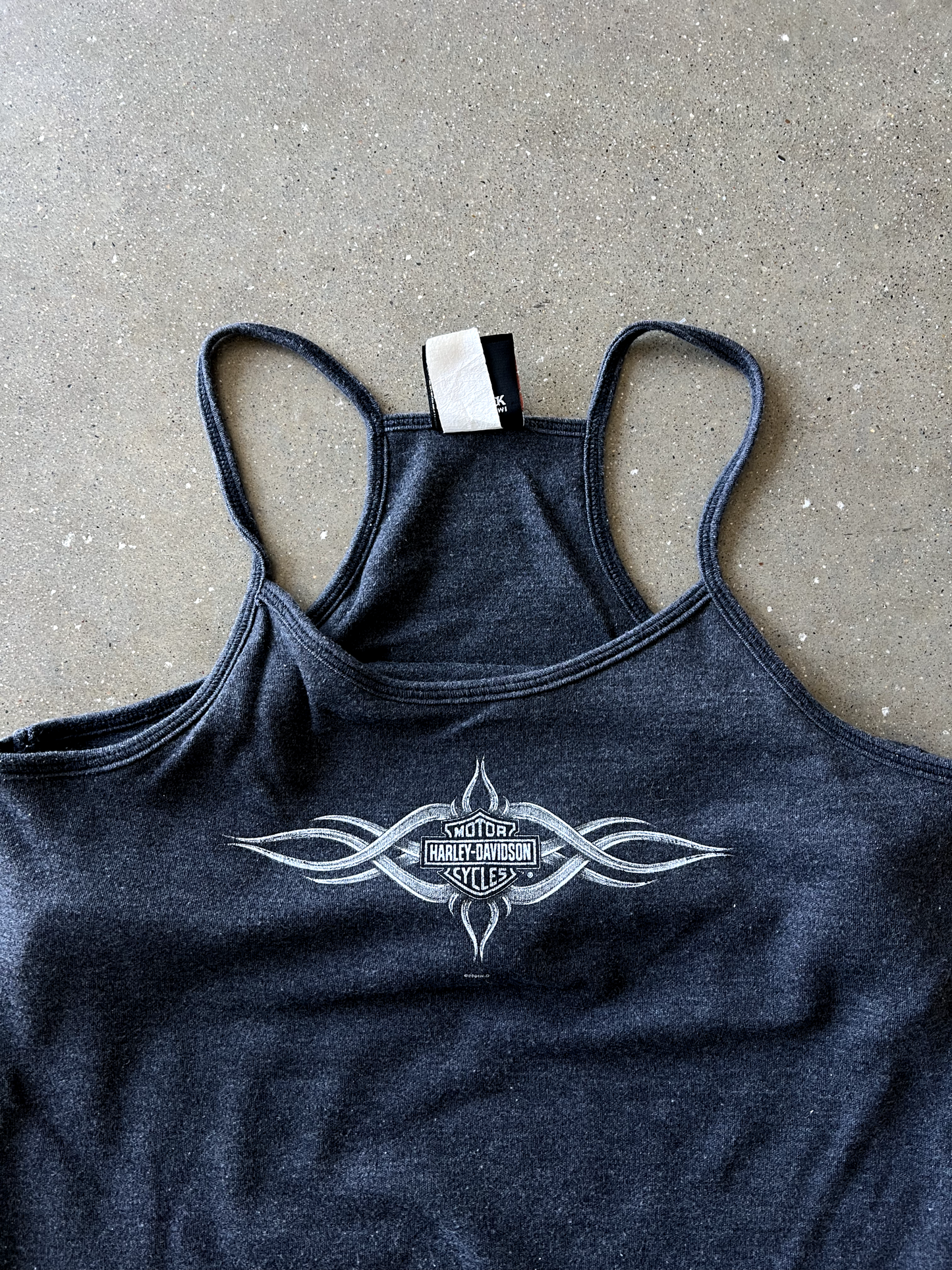 Vintage Black Harley Stringer - L