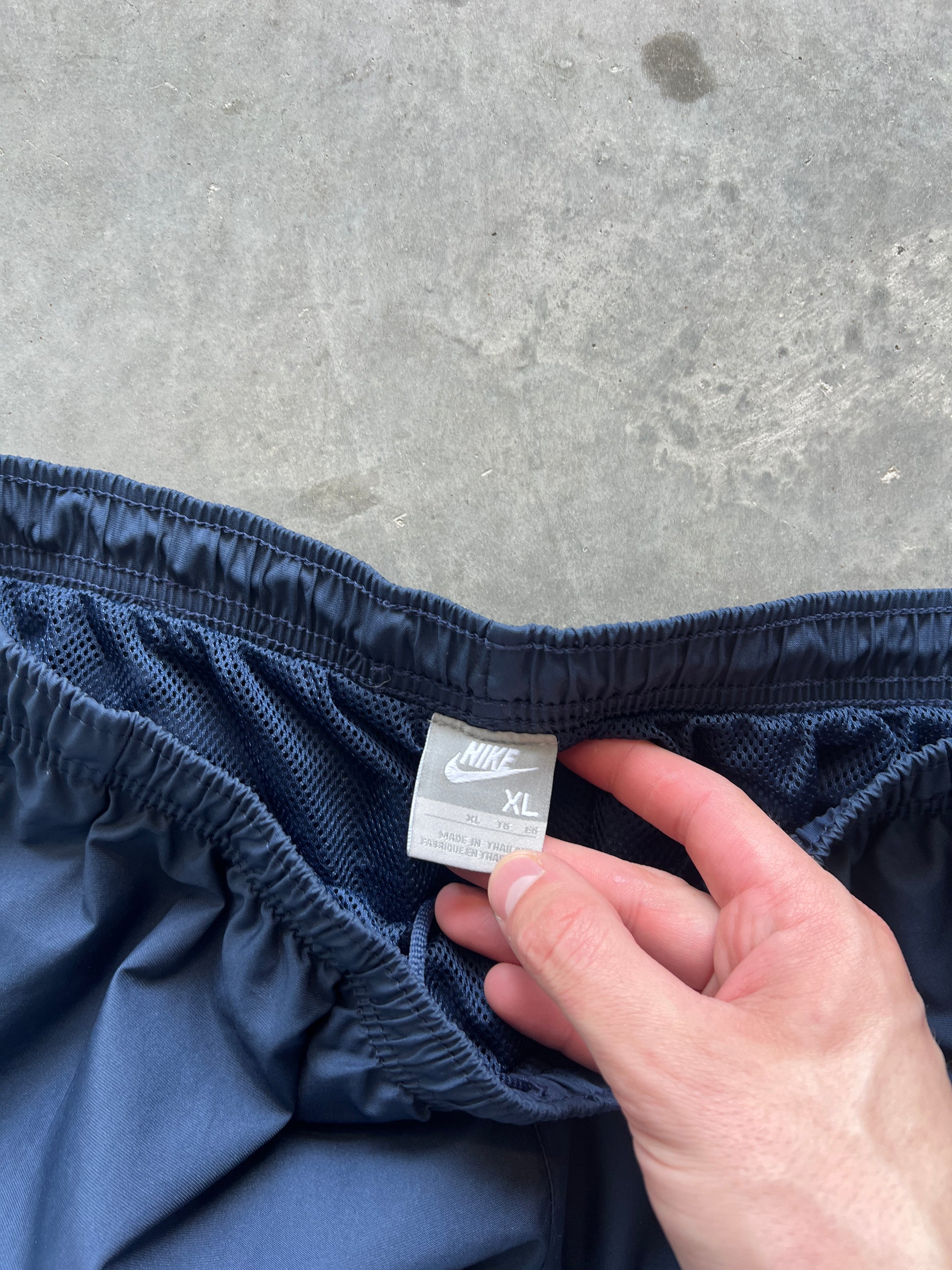Vintage Navy Blue Nike Track Pants - XL