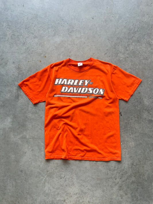 Vintage Orange Harley Davidson Shirt - M