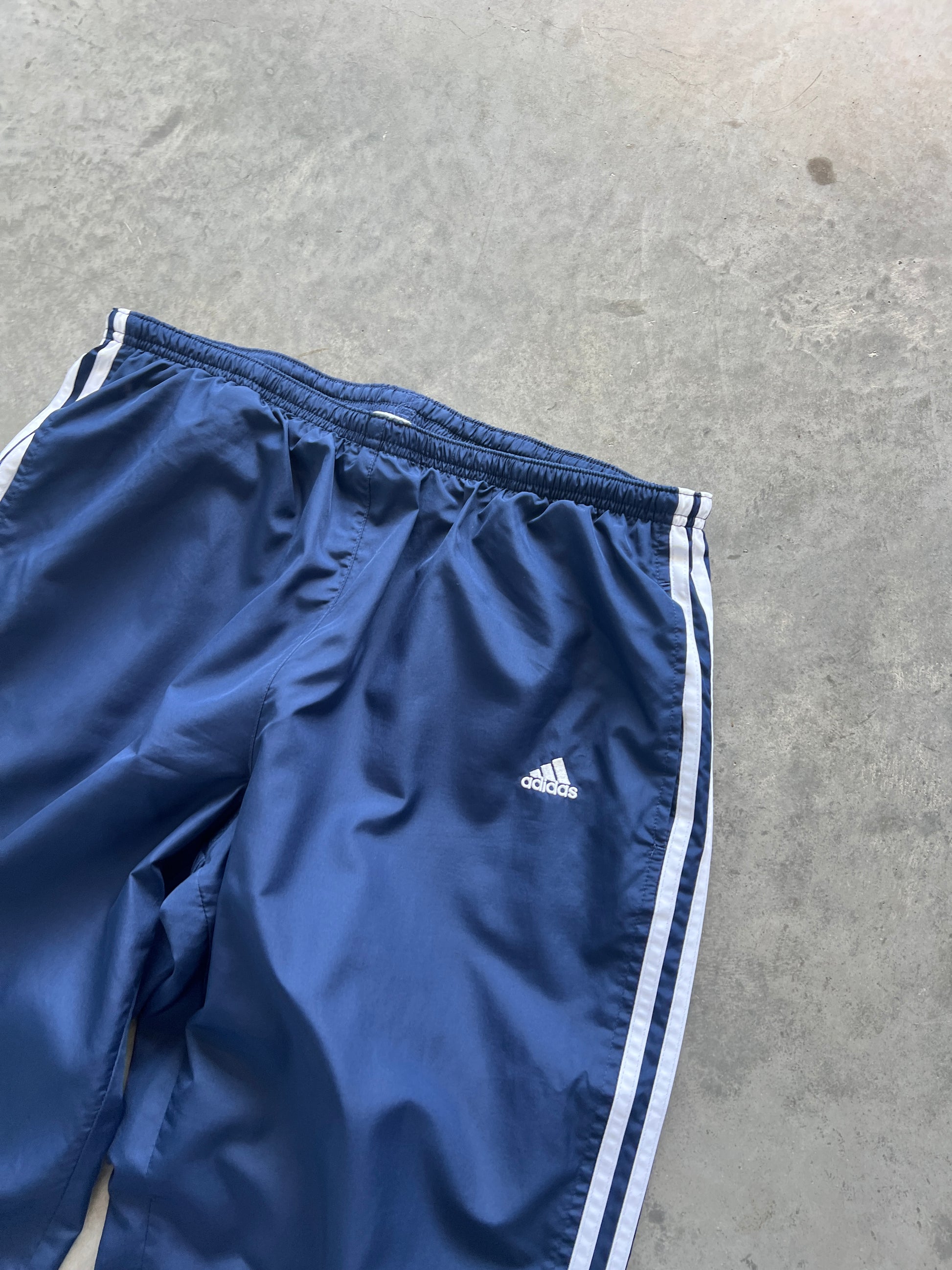 Vintage Navy Blue Adidas Track Pants - L