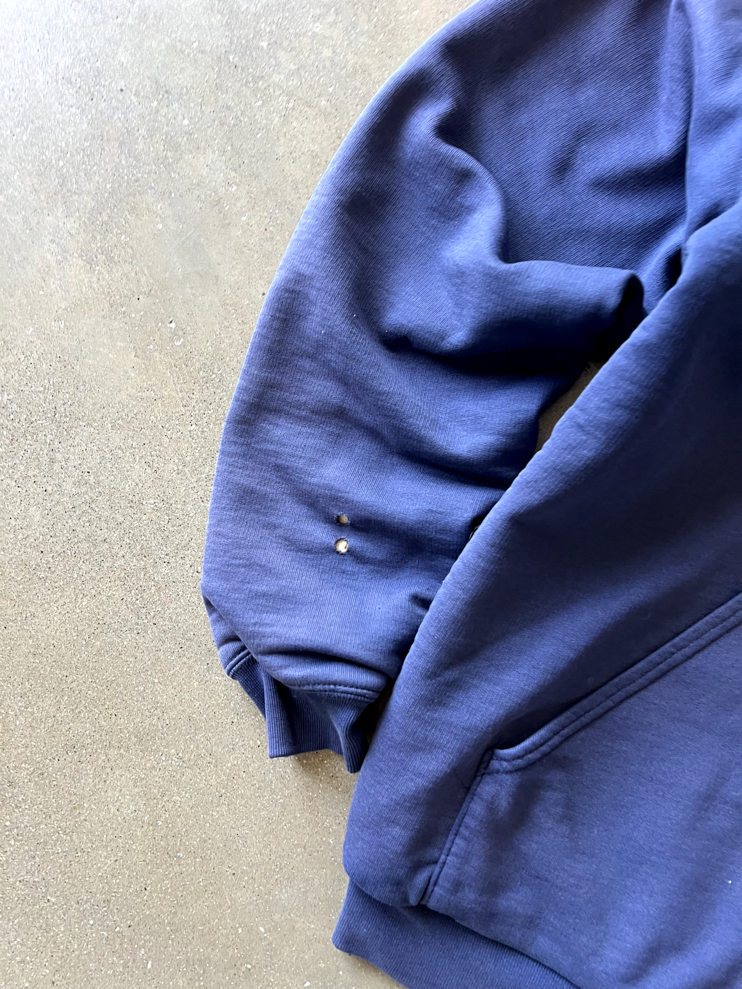 Vintage Navy Blue Carhartt Zip Up Thermal - M
