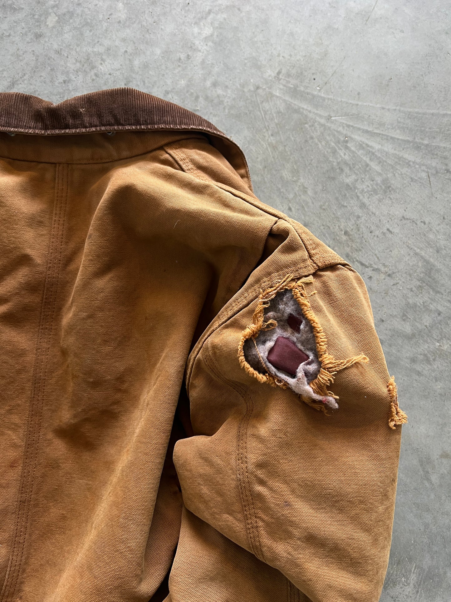 Vintage Amber Cropped Carhartt Jacket - M/L