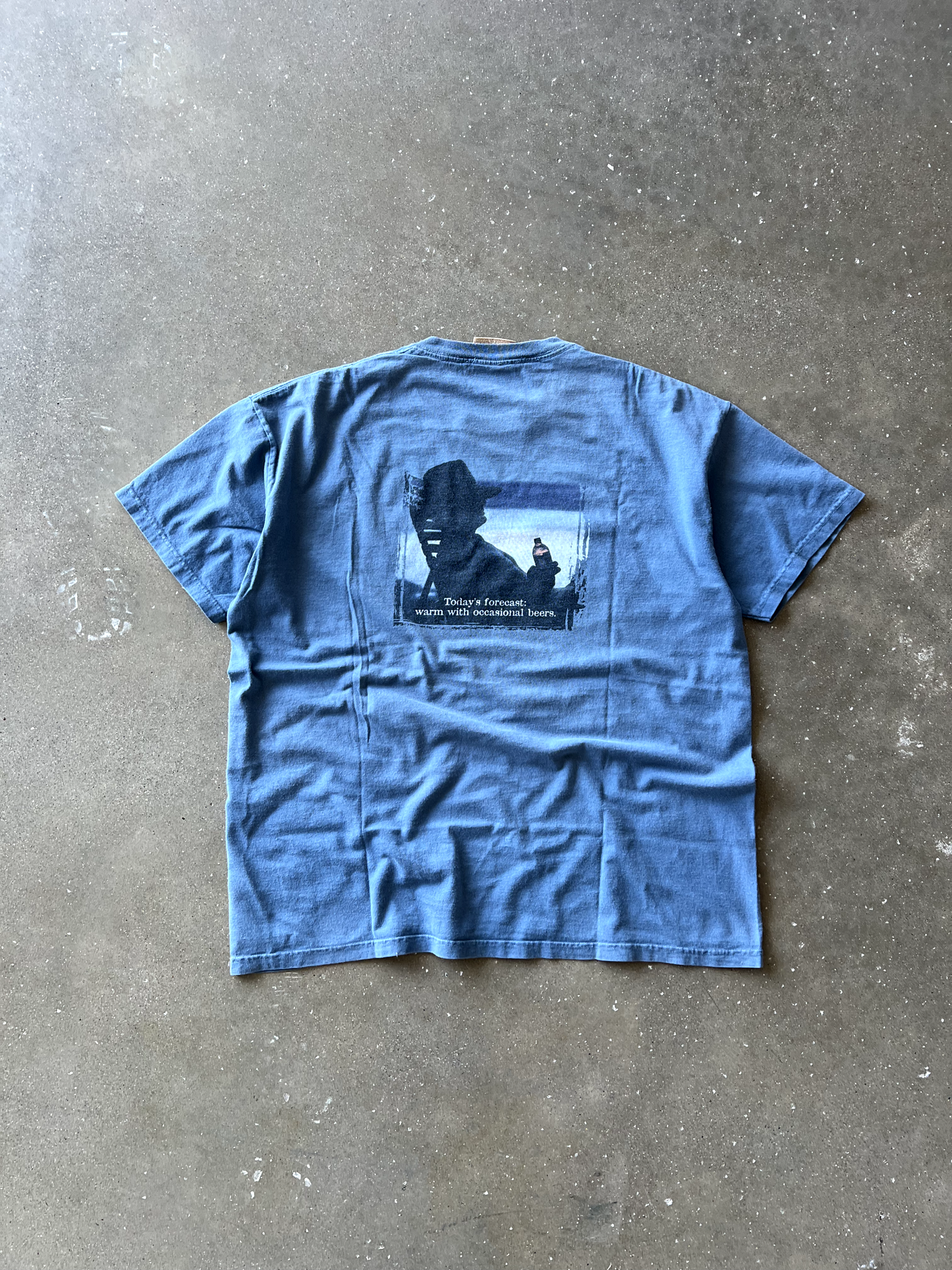 Vintage Blue Graphic Tee - XL