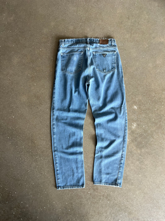 Vintage Faded Blue Guess Jeans - 34x34