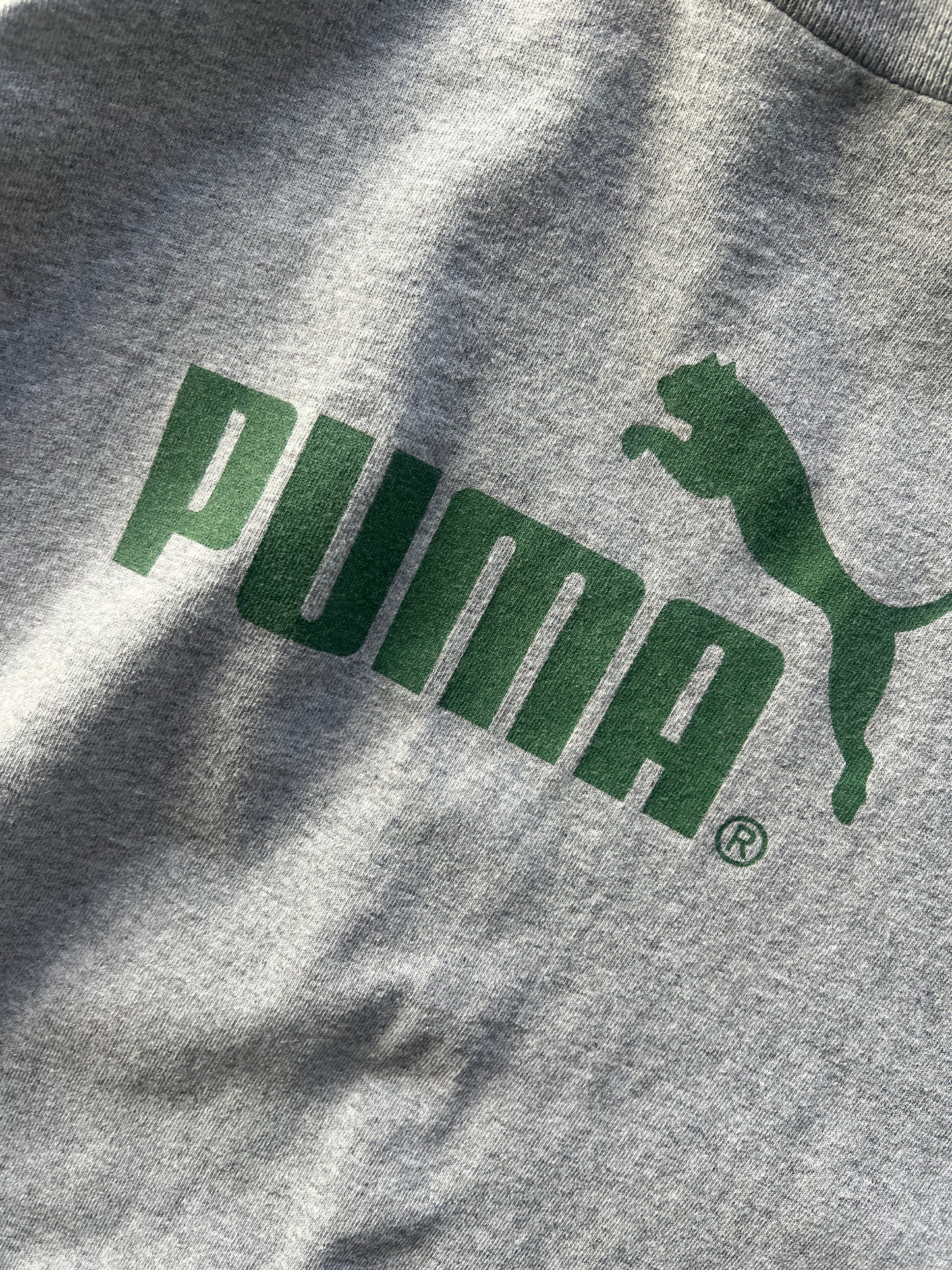 Vintage Grey Puma Spellout Shirt - L