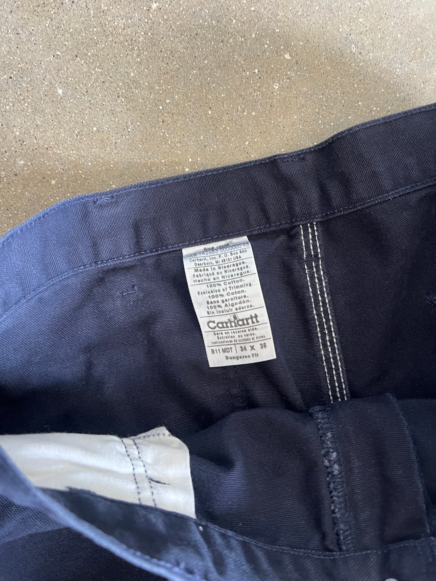 Vintage Dark Navy Carhartt Pants - 34x36