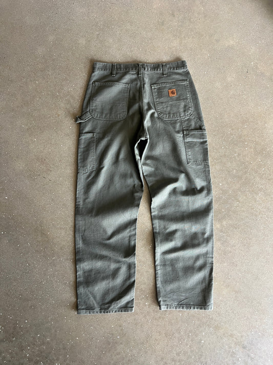 Vintage Sage Green Carhartt Pants - 34x32