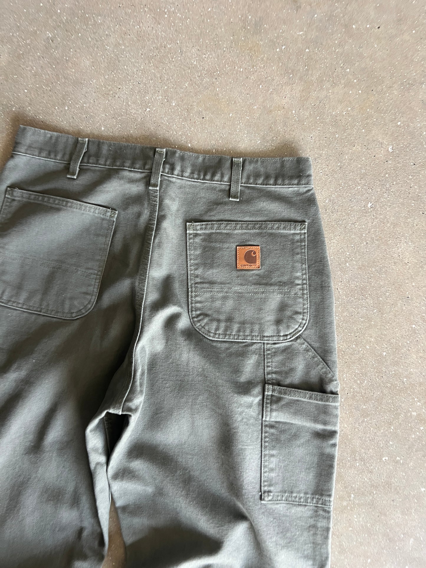Vintage Sage Green Carhartt Pants - 34x32