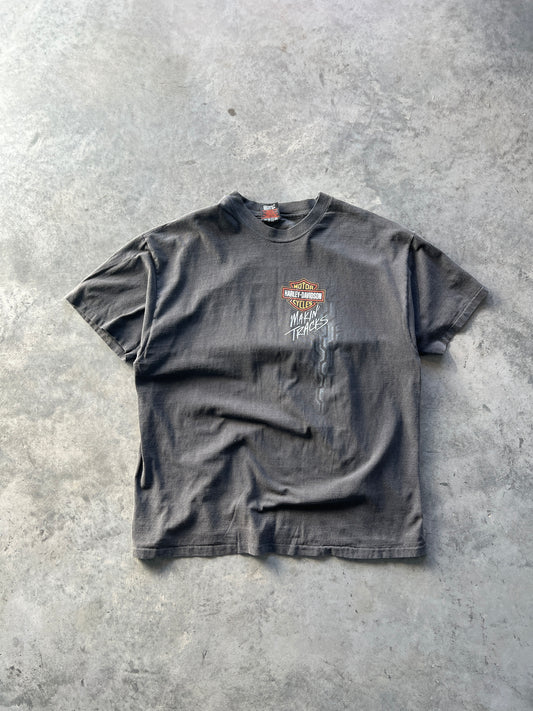 Vintage Faded Black Harley Davidson Shirt - XXL