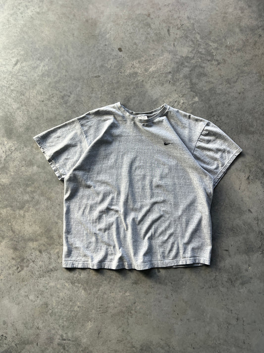 Vintage Oversized Grey Nike Swoosh Shirt - M