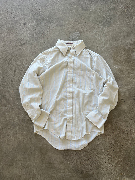 Vintage Cream Arrow Button Down Shirt - L