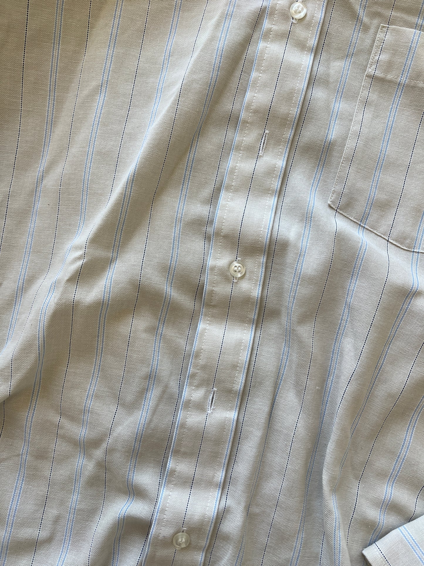 Vintage Cream Arrow Button Down Shirt - L