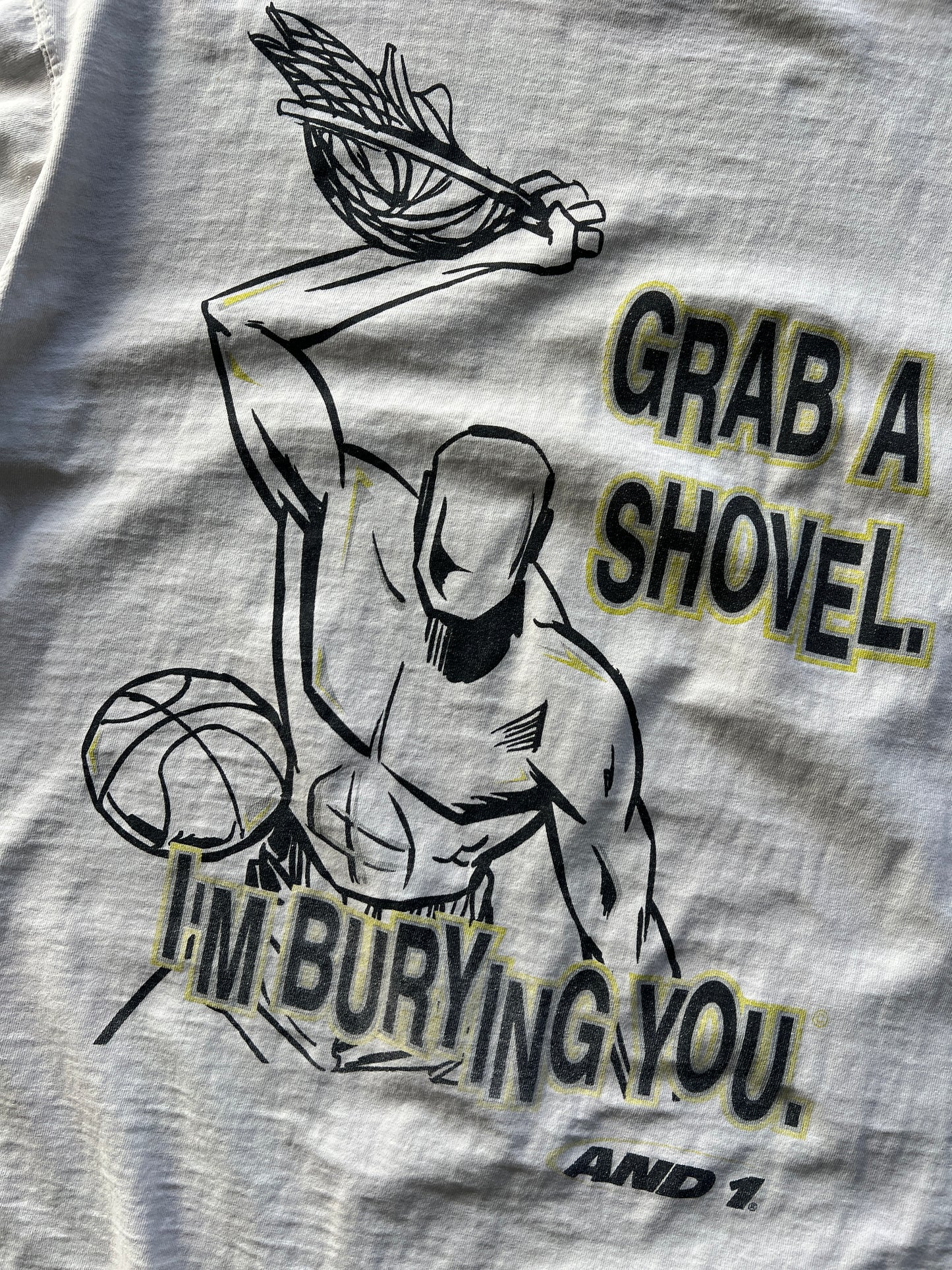 Vintage White And 1 Basketball Shirt - M