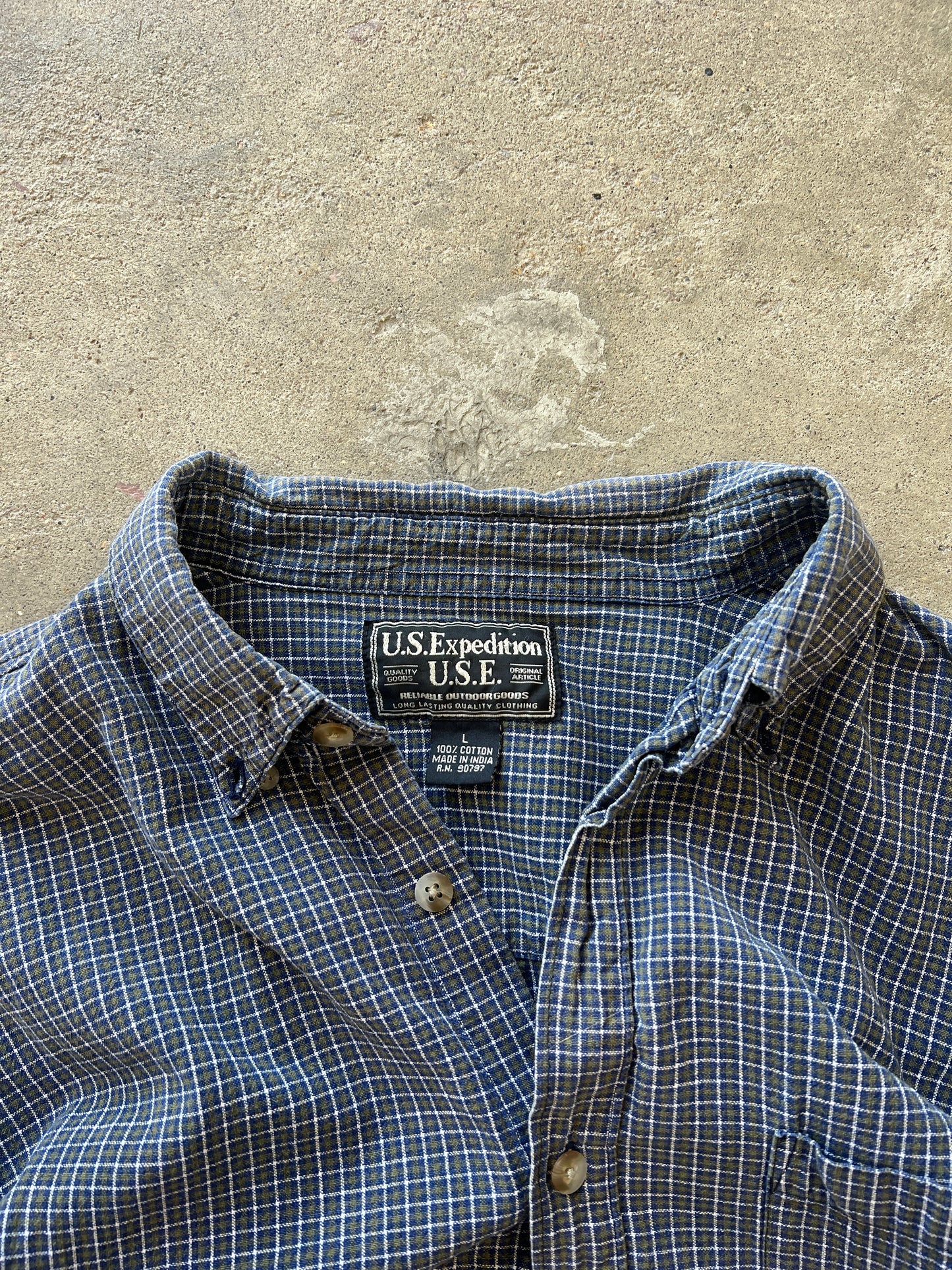 Vintage US Expeditions Button Down - L