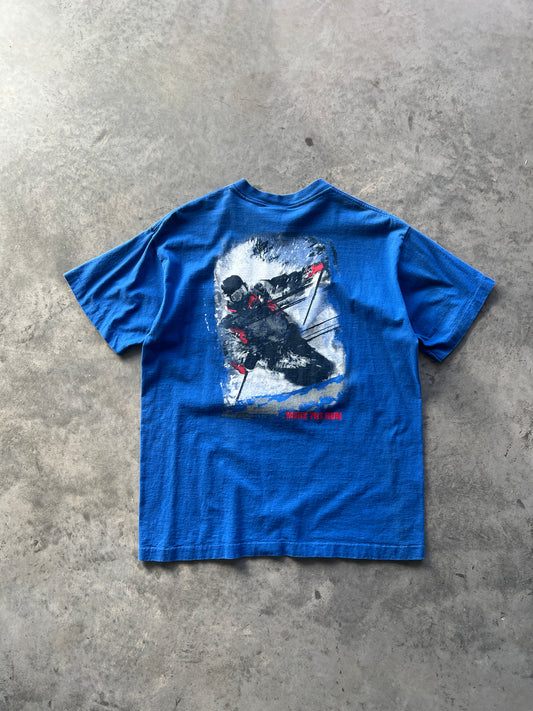 Vintage Blue Marlboro Cigarettes Shirt - M