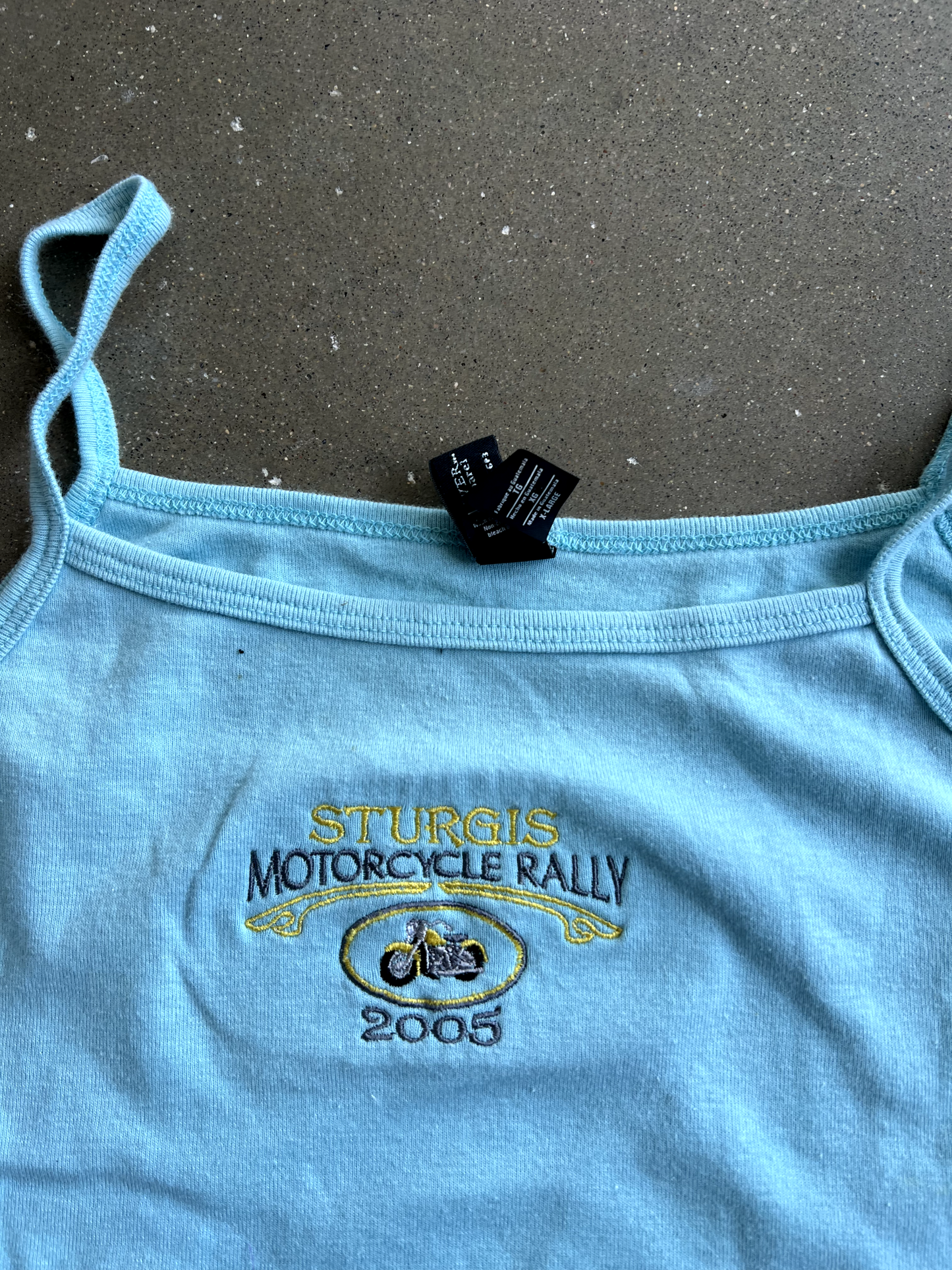 Vintage Blue Sturgis Stringer - XL