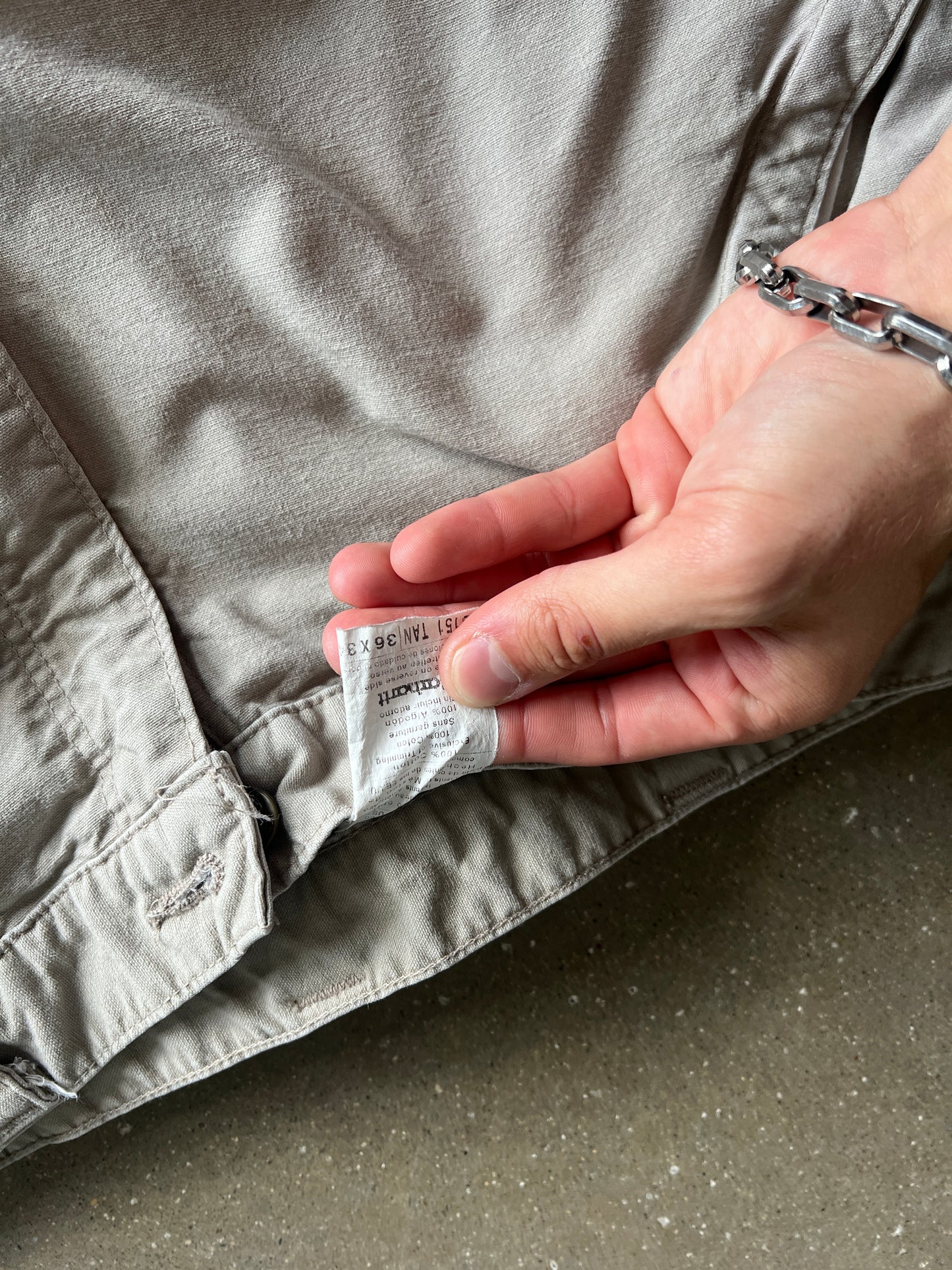 Vintage Cream White Carhartt Pants - 36x34