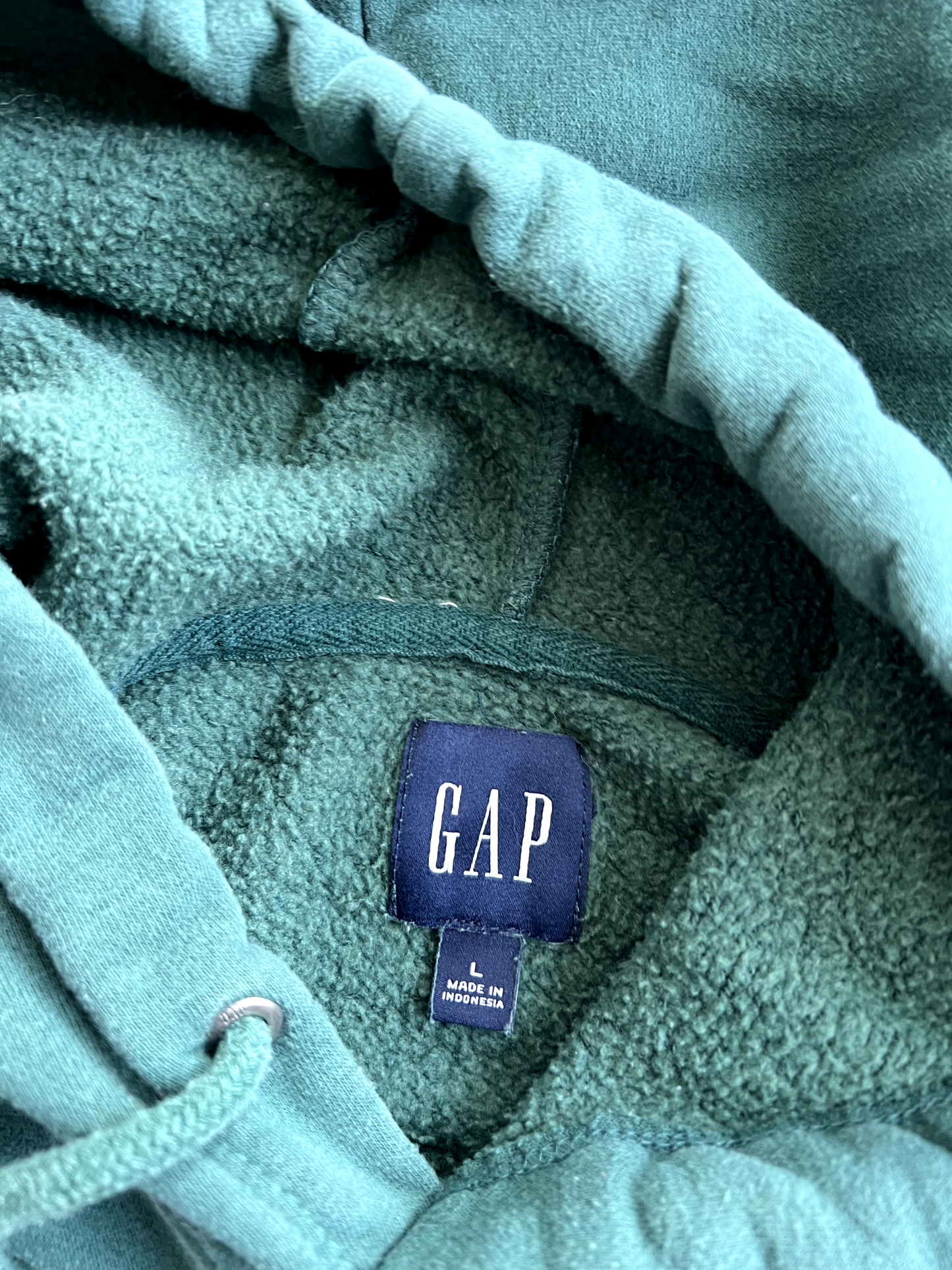 Vintage Green Gap Hoodie - L