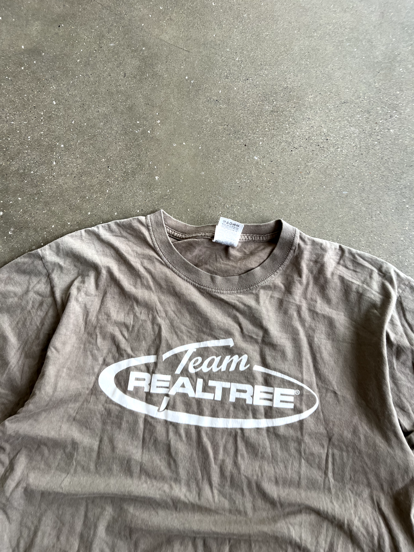 Vintage Grey Realtree Spellout Tee - L