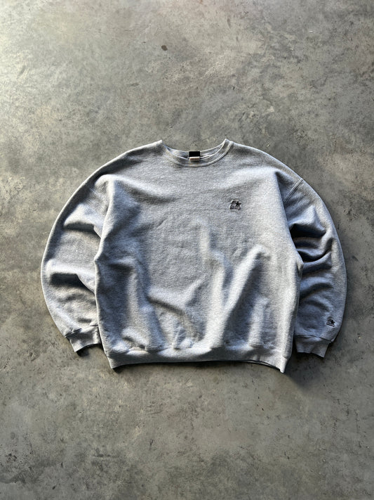 Vintage Grey Starter Logo Crew - L