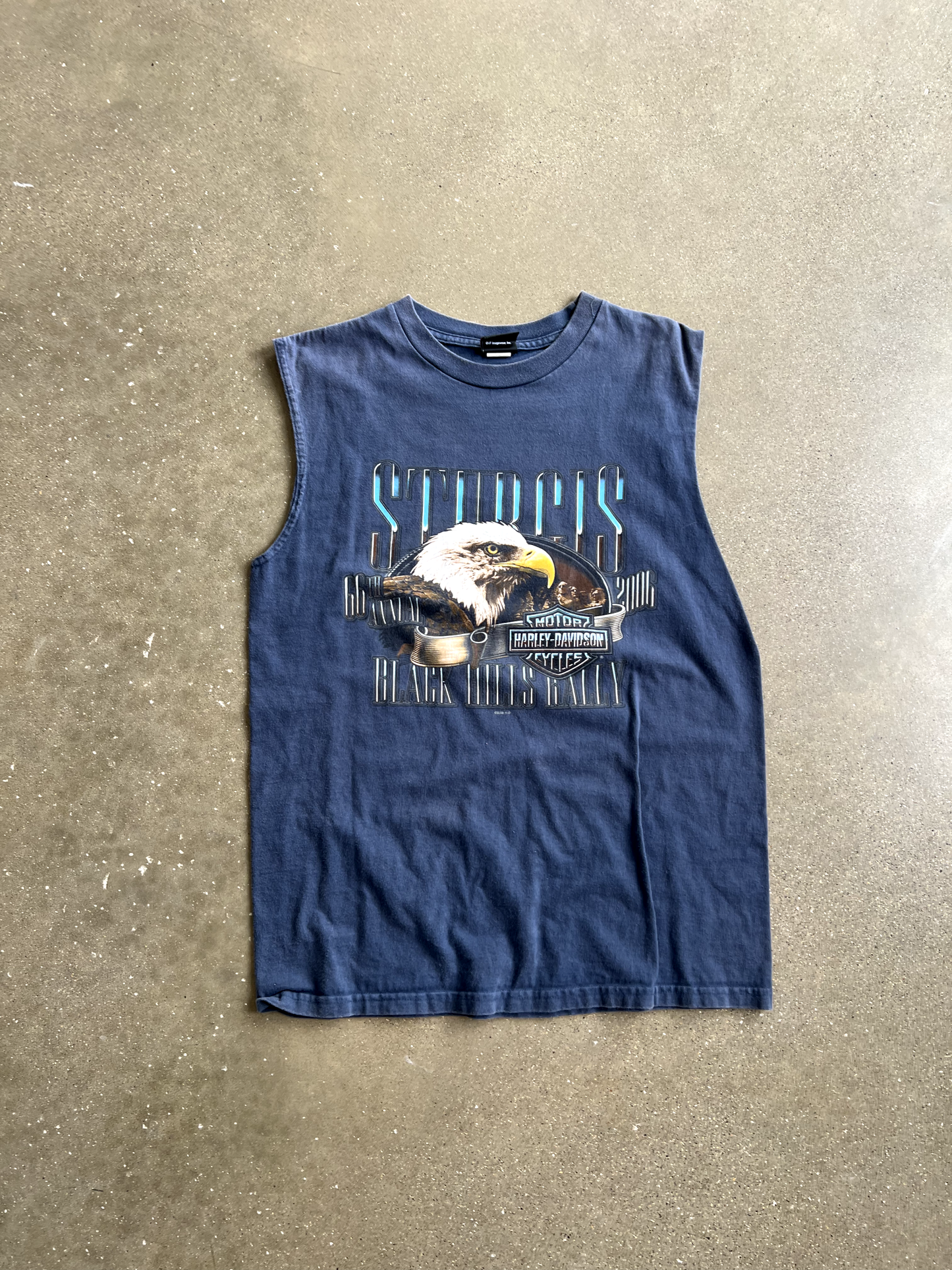 Vintage Navy Blue Sturgis Tank Top - L