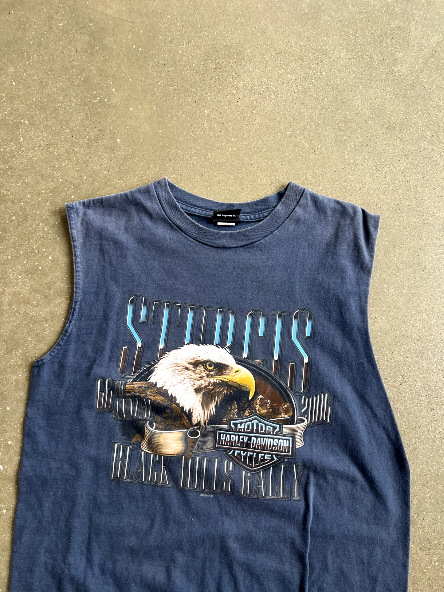 Vintage Navy Blue Sturgis Tank Top - L