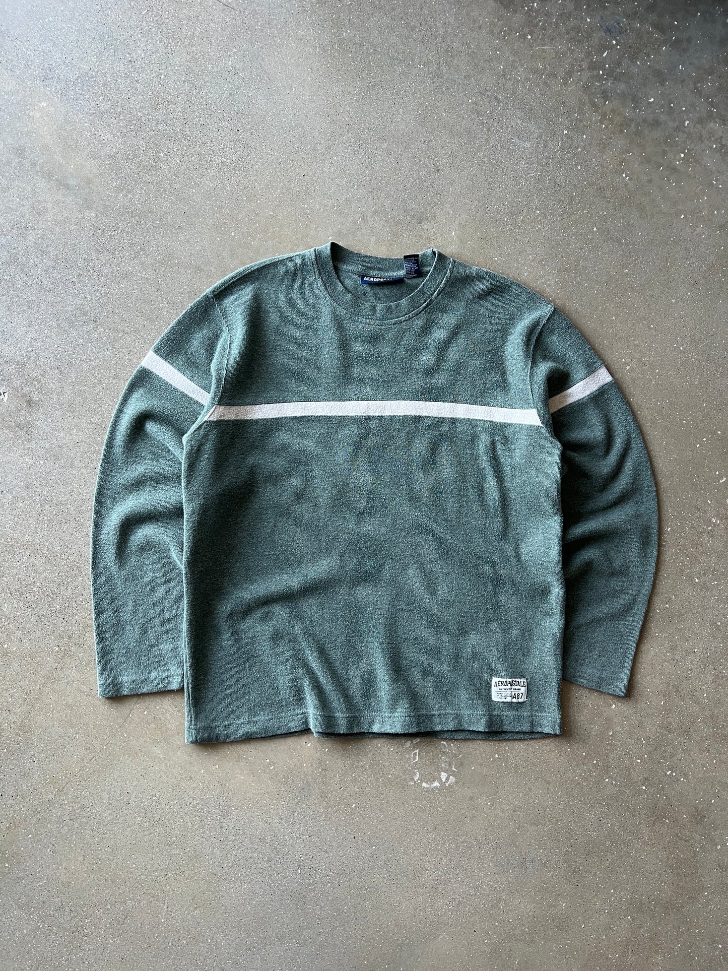 Vintage Aeropostale Heather Forrest Green Long Sleeve Shirt - L