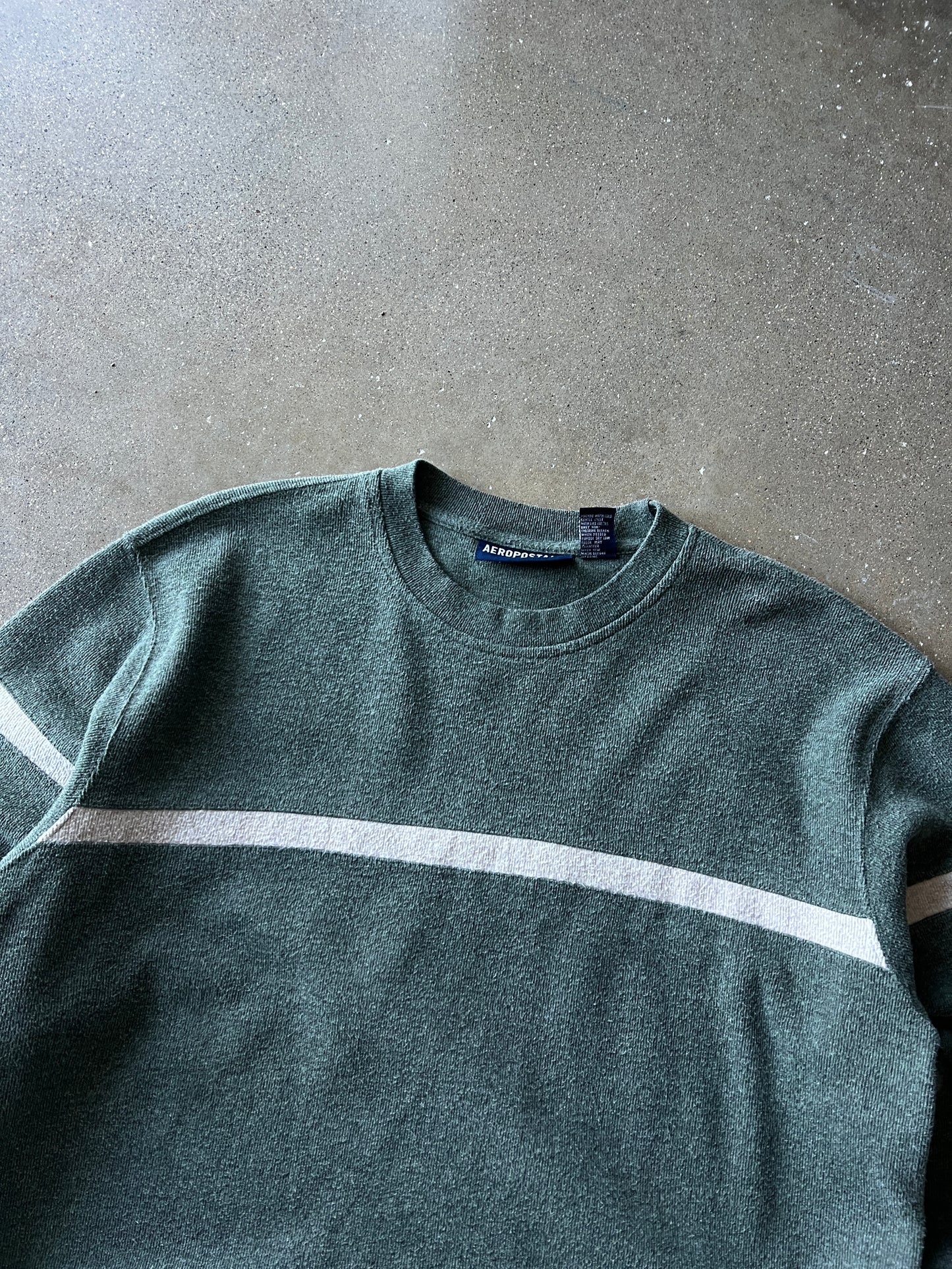 Vintage Aeropostale Heather Forrest Green Long Sleeve Shirt - L