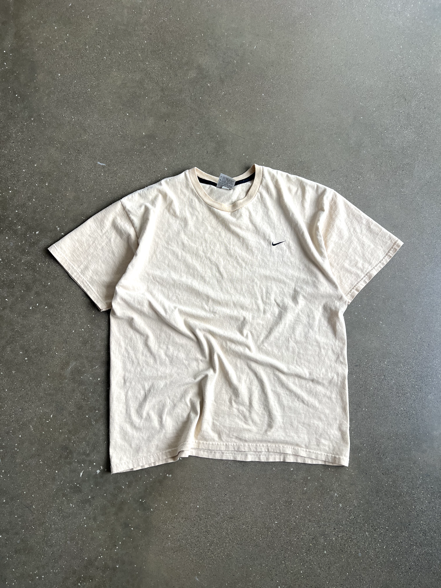 Vintage Cream Striped Button Up - L