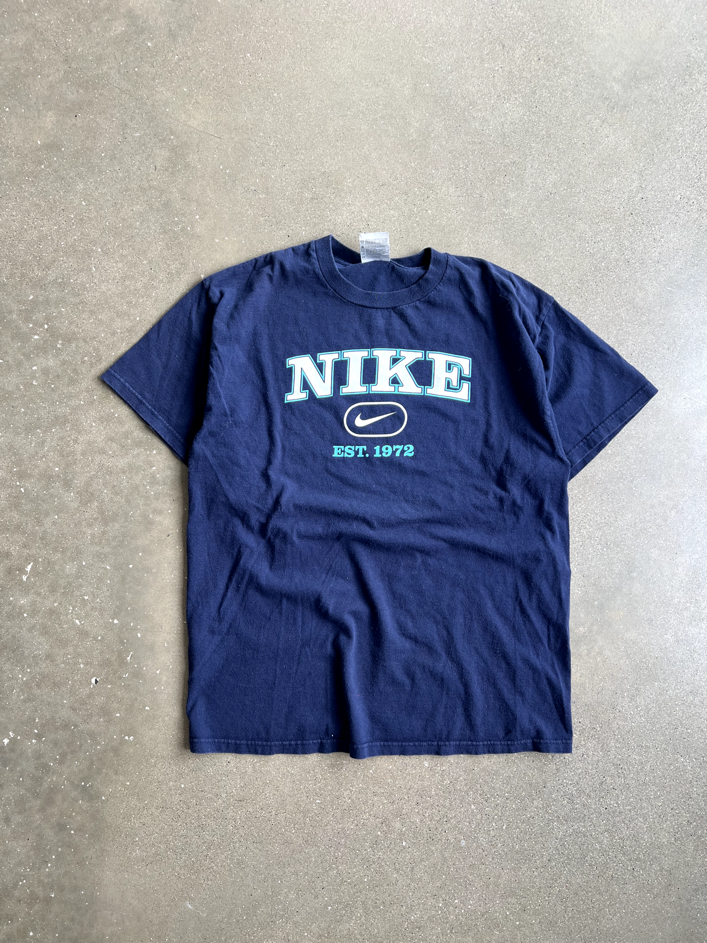 Vintage Navy Blue Nike Tee - L