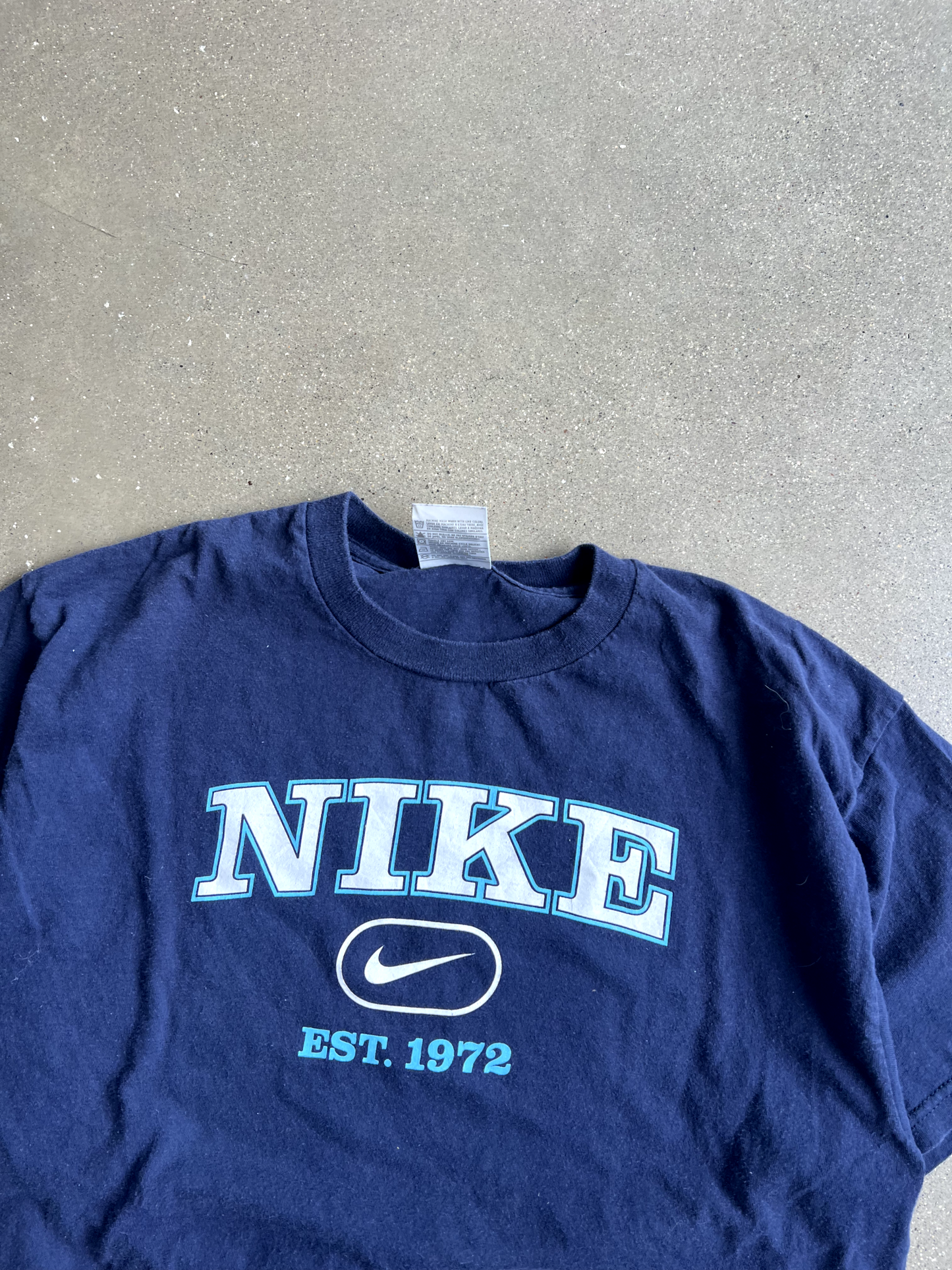 Vintage Navy Blue Nike Tee - L