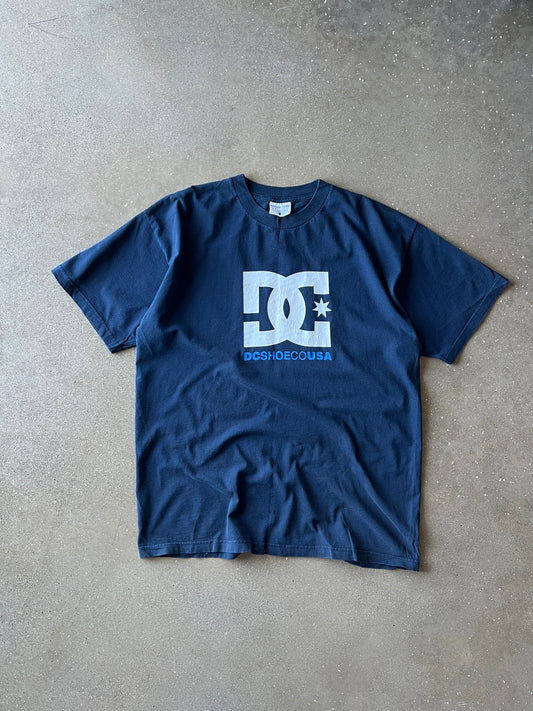 Vintage Navy Blue DC T-shirt - XL