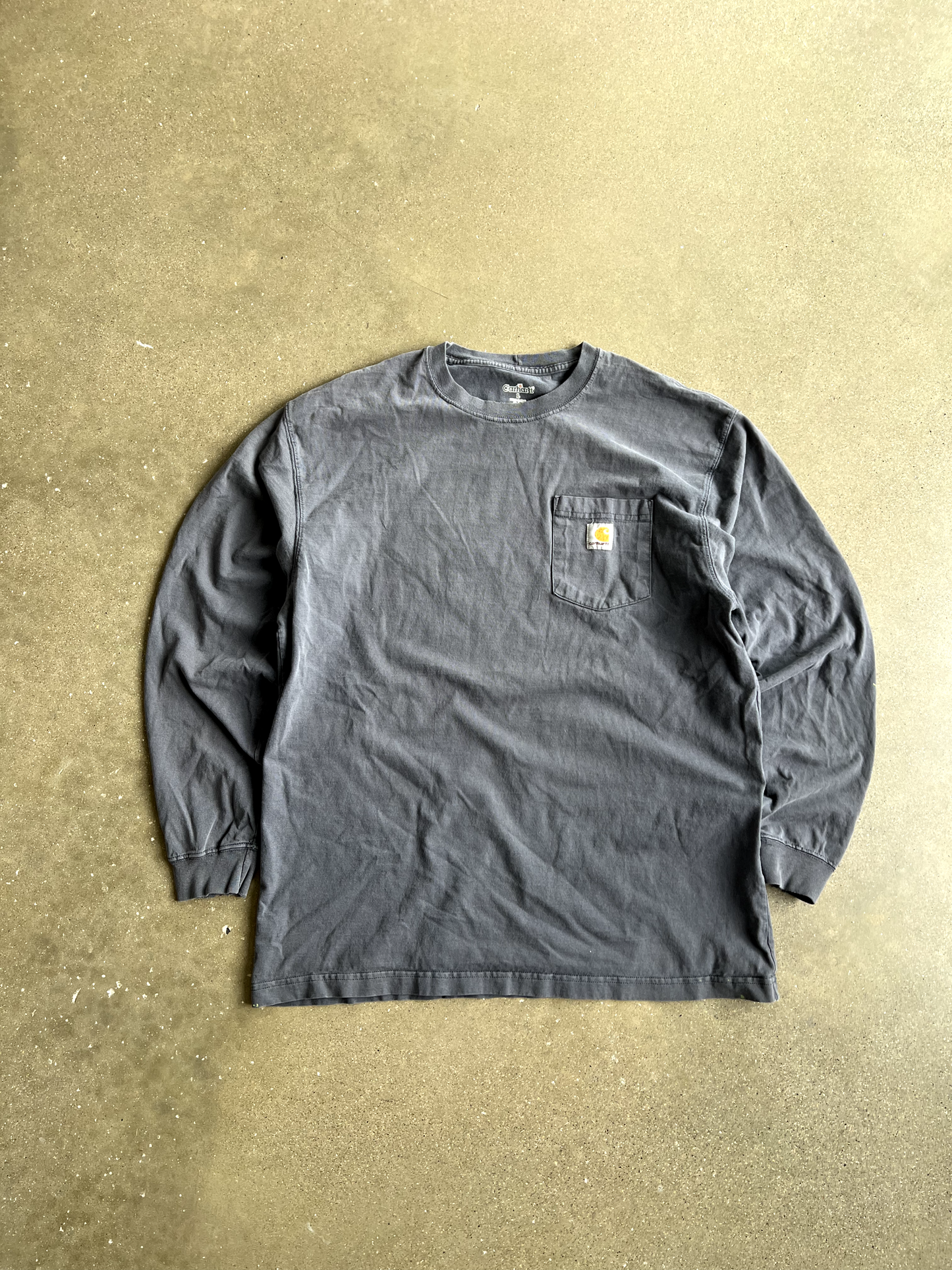 Vintage Grey Carhartt Long Sleeve - L