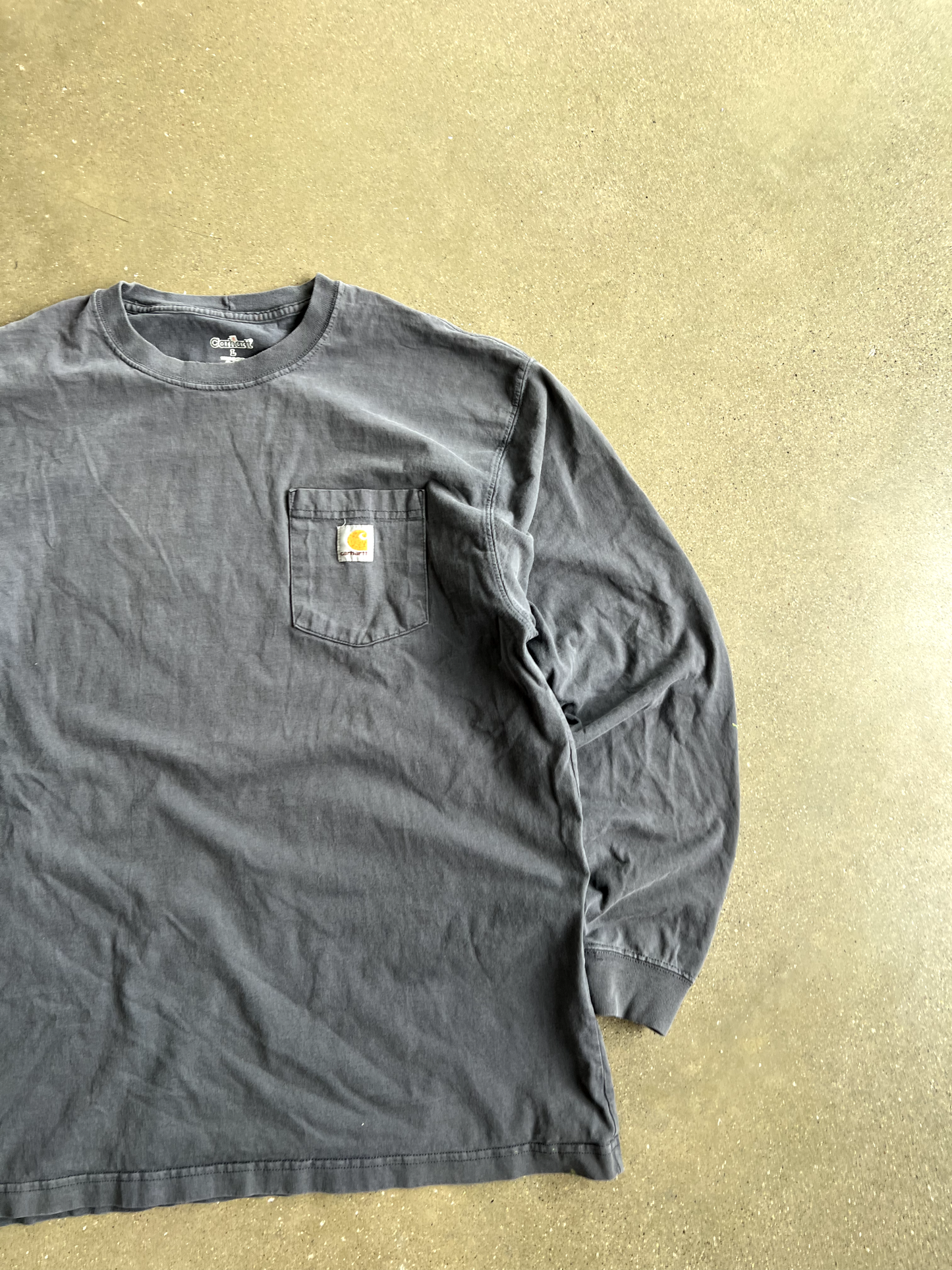 Vintage Grey Carhartt Long Sleeve - L