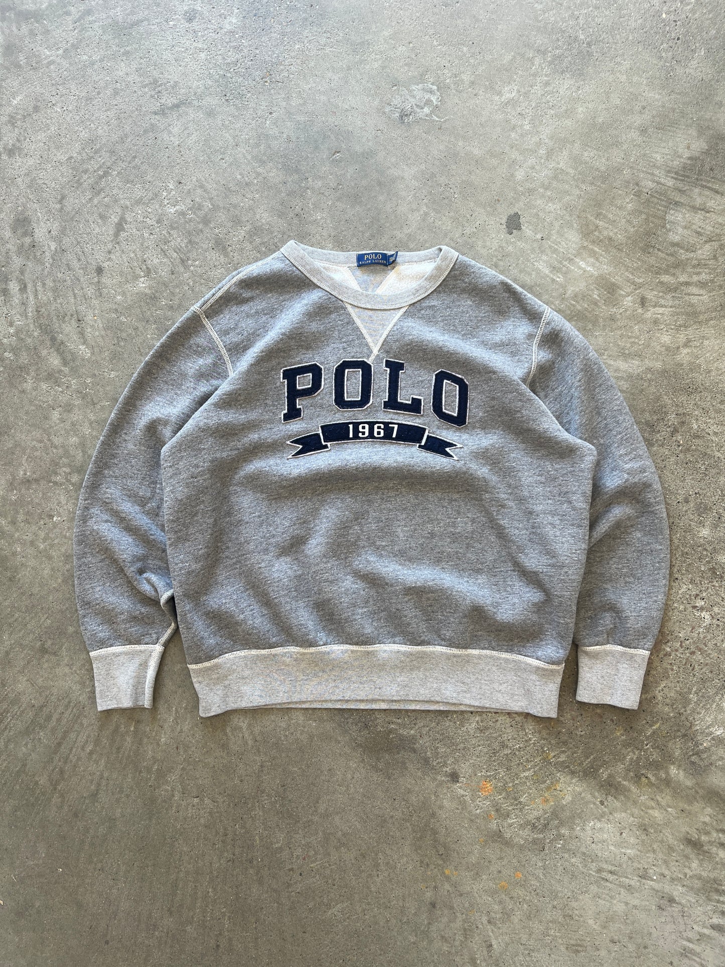 Vintage Polo Spellout Crew - XXL