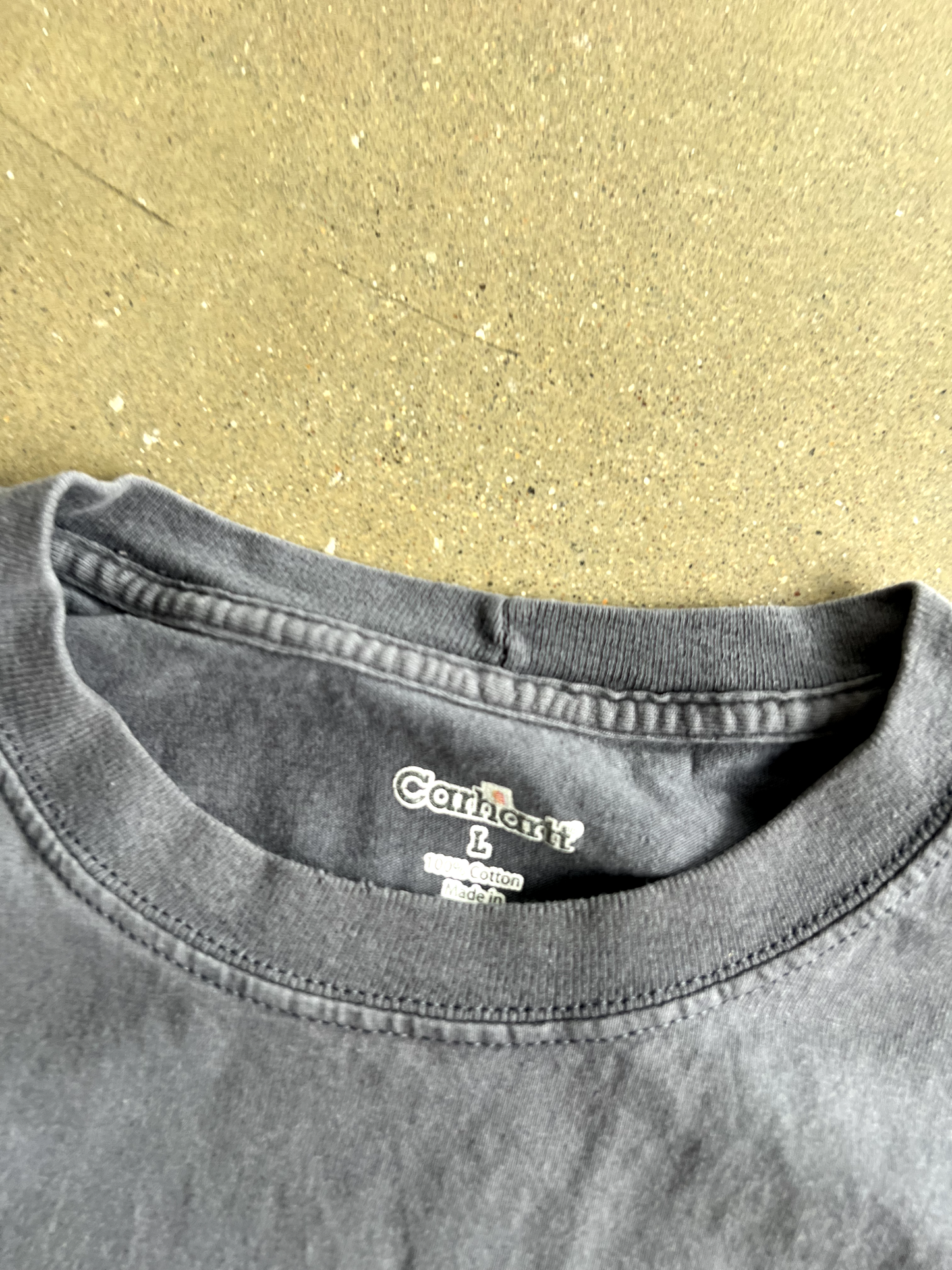 Vintage Grey Carhartt Long Sleeve - L