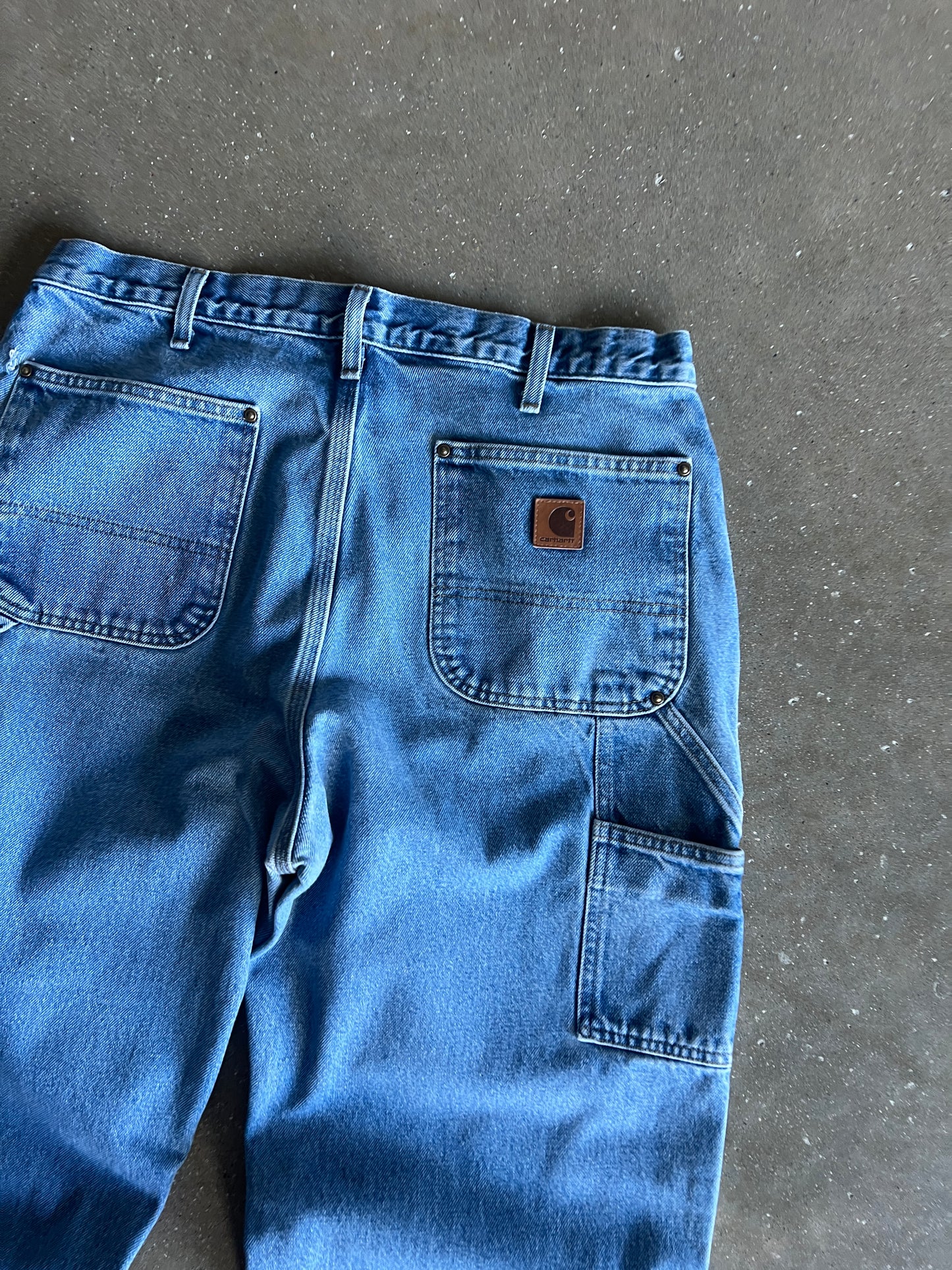 Vintage Light Blue Carhartt Double Knee Pants - 36x32