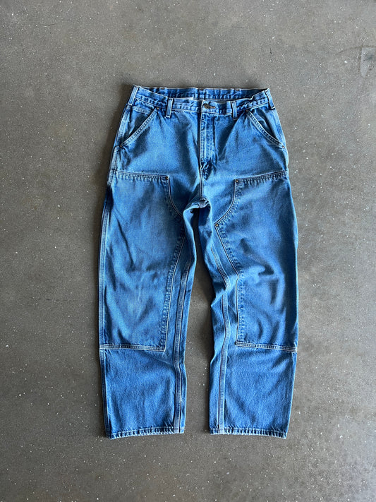 Vintage Light Blue Carhartt Double Knee Pants - 36x32