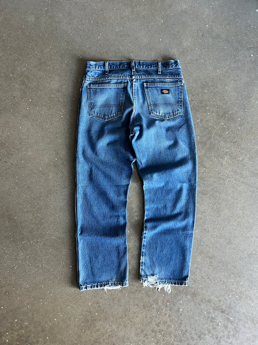 Vintage Distressed Blue Dickies Pants - 34x30