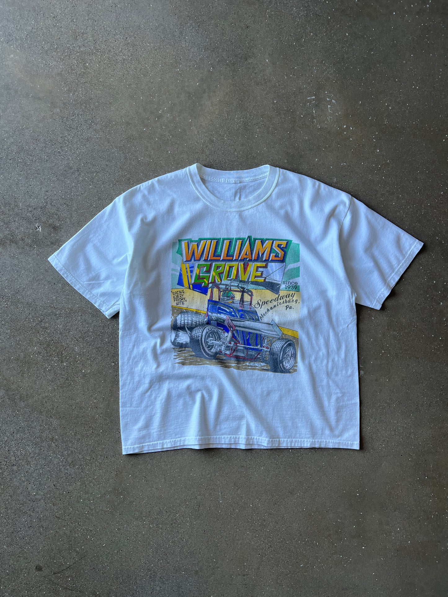 Vintage White Racing T-Shirt