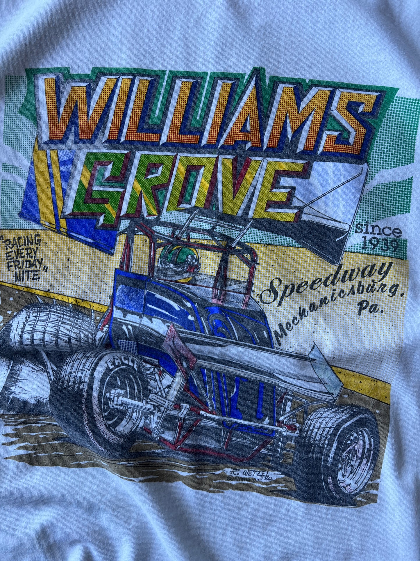 Vintage White Racing T-Shirt