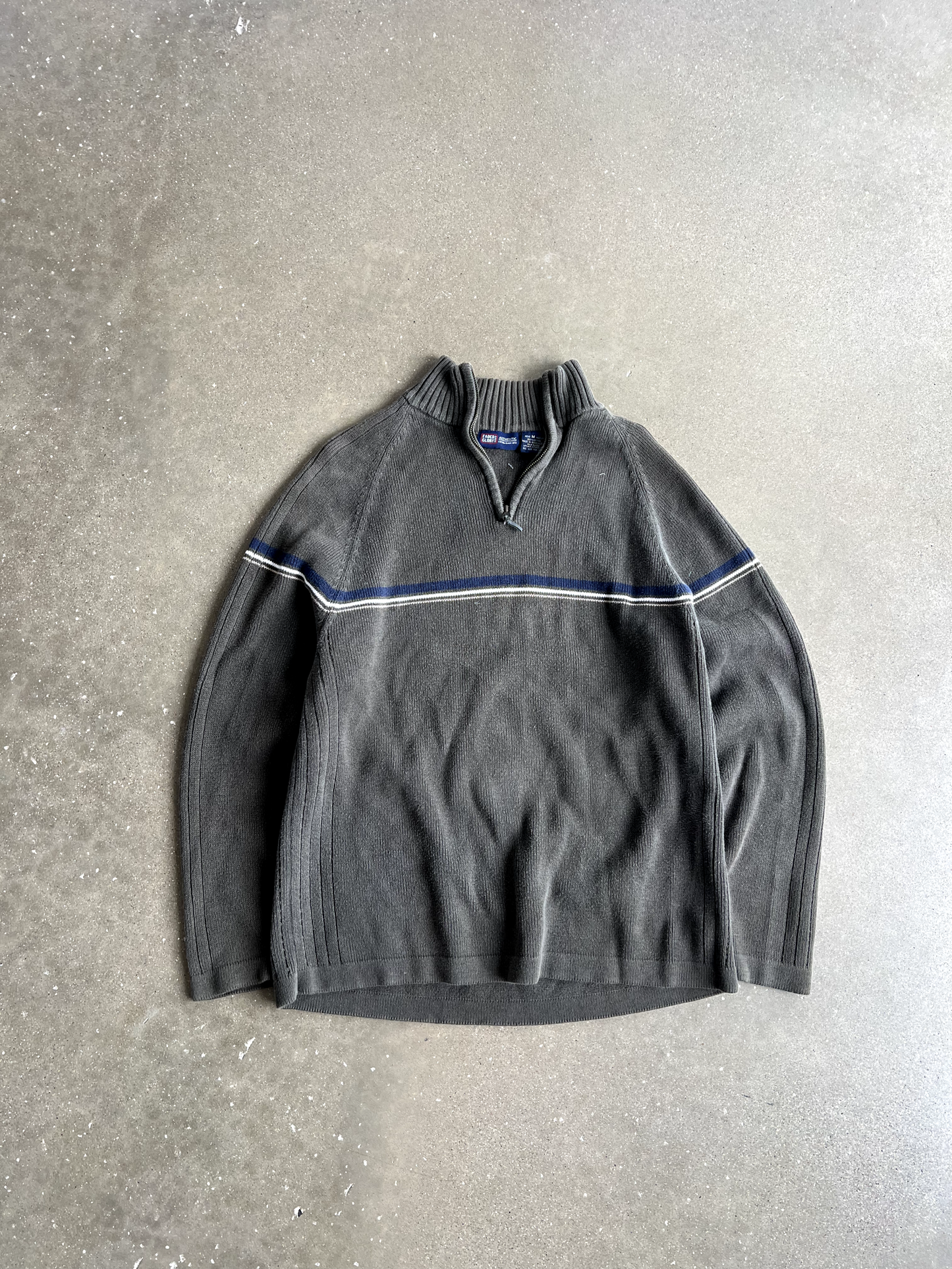 Vintage Grey Quarter Zip - M