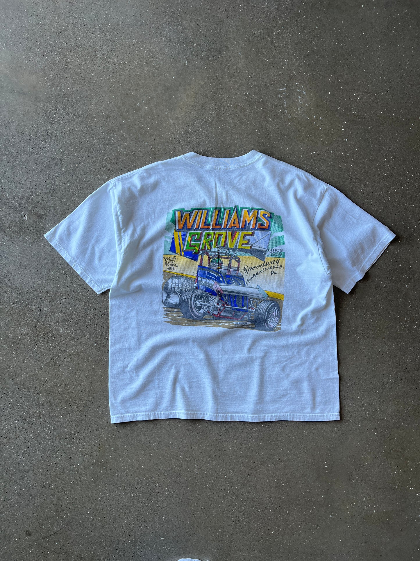 Vintage White Racing T-Shirt