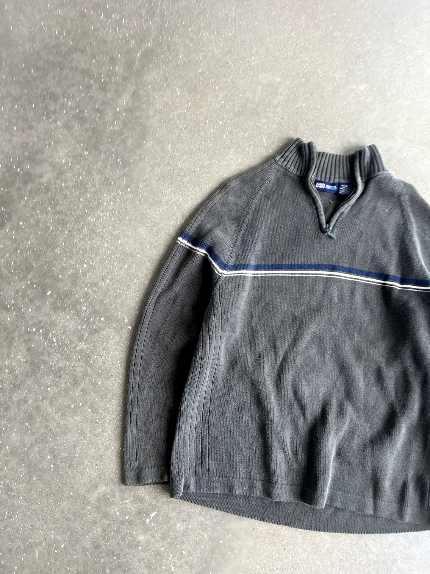 Vintage Grey Quarter Zip - M