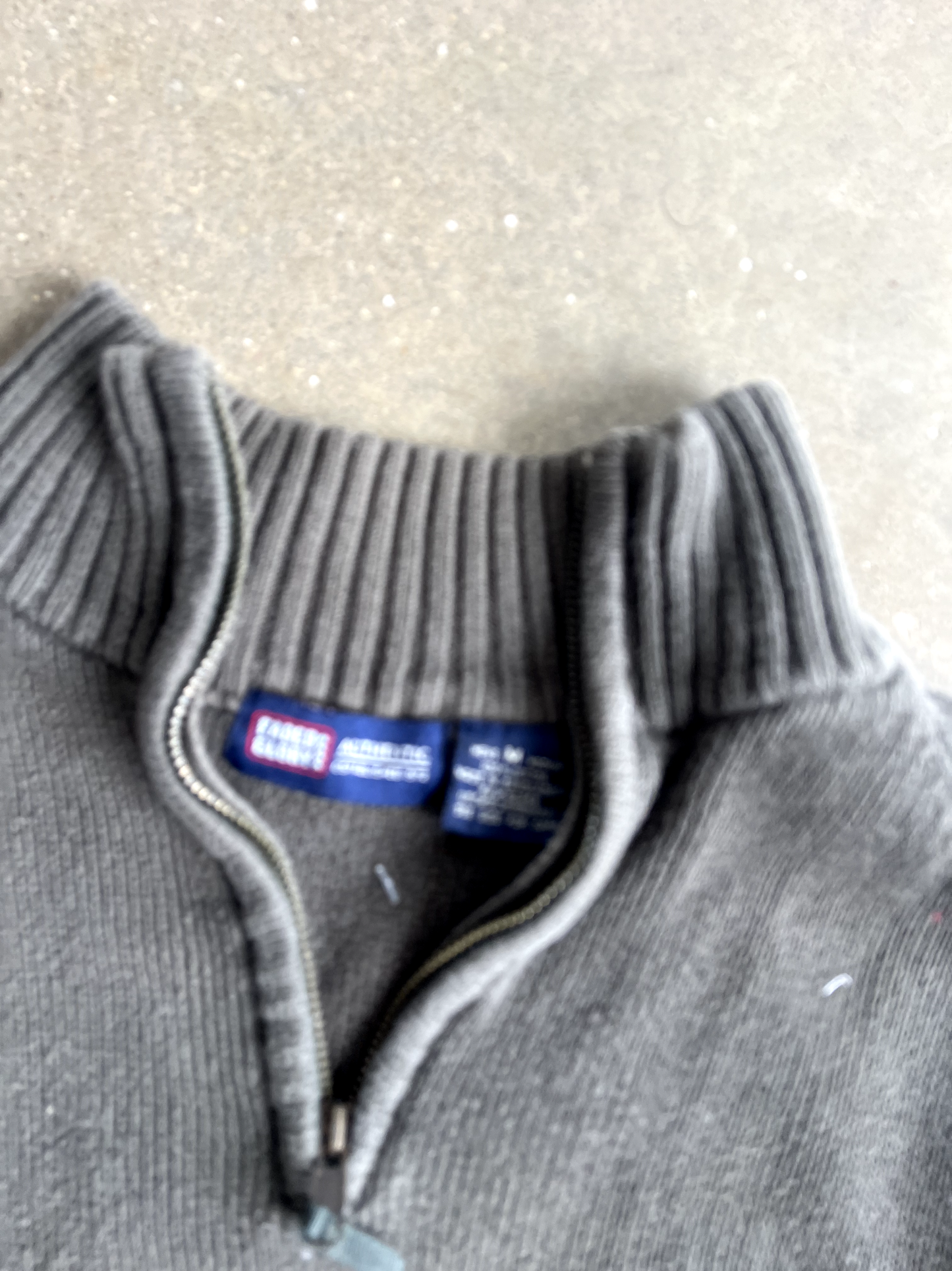 Vintage Grey Quarter Zip - M